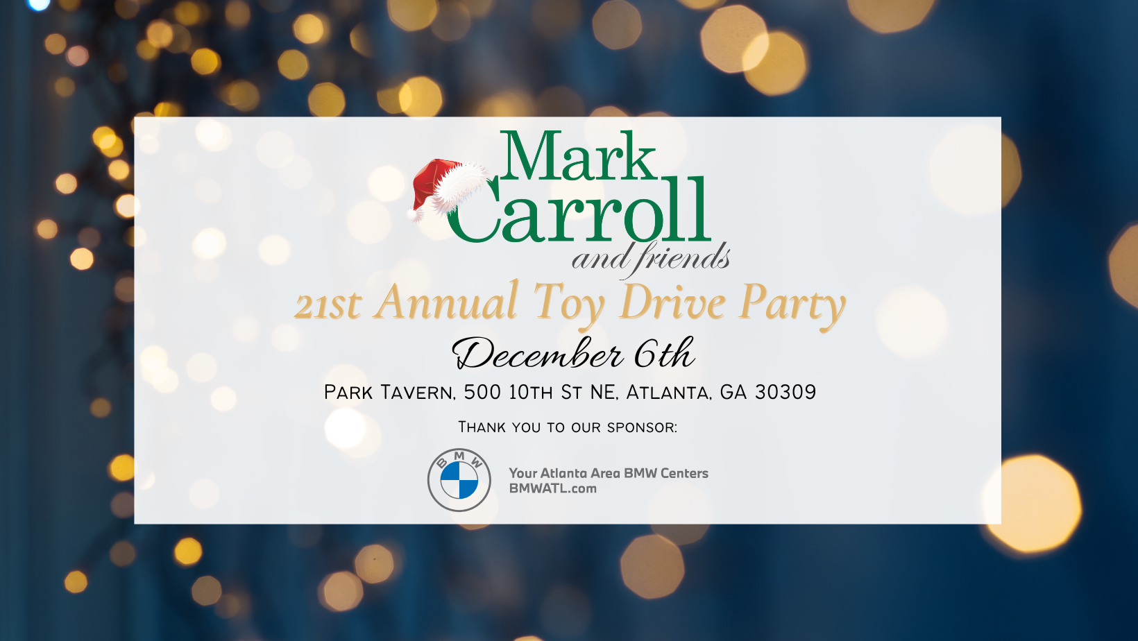 Mark Carroll And Friends 21st Annual Toy Drive Party