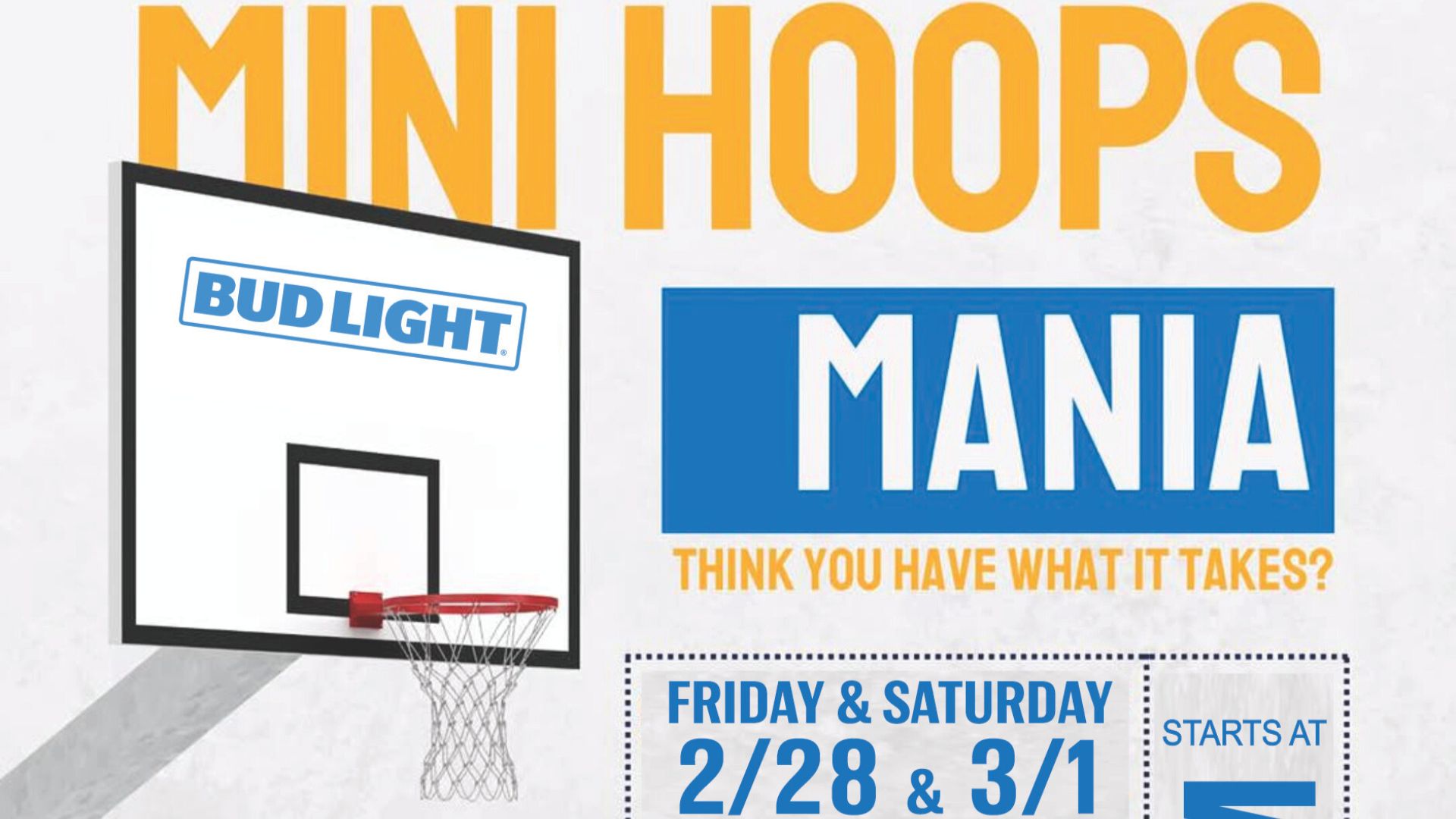 Bud Light Mini Hoops Mania